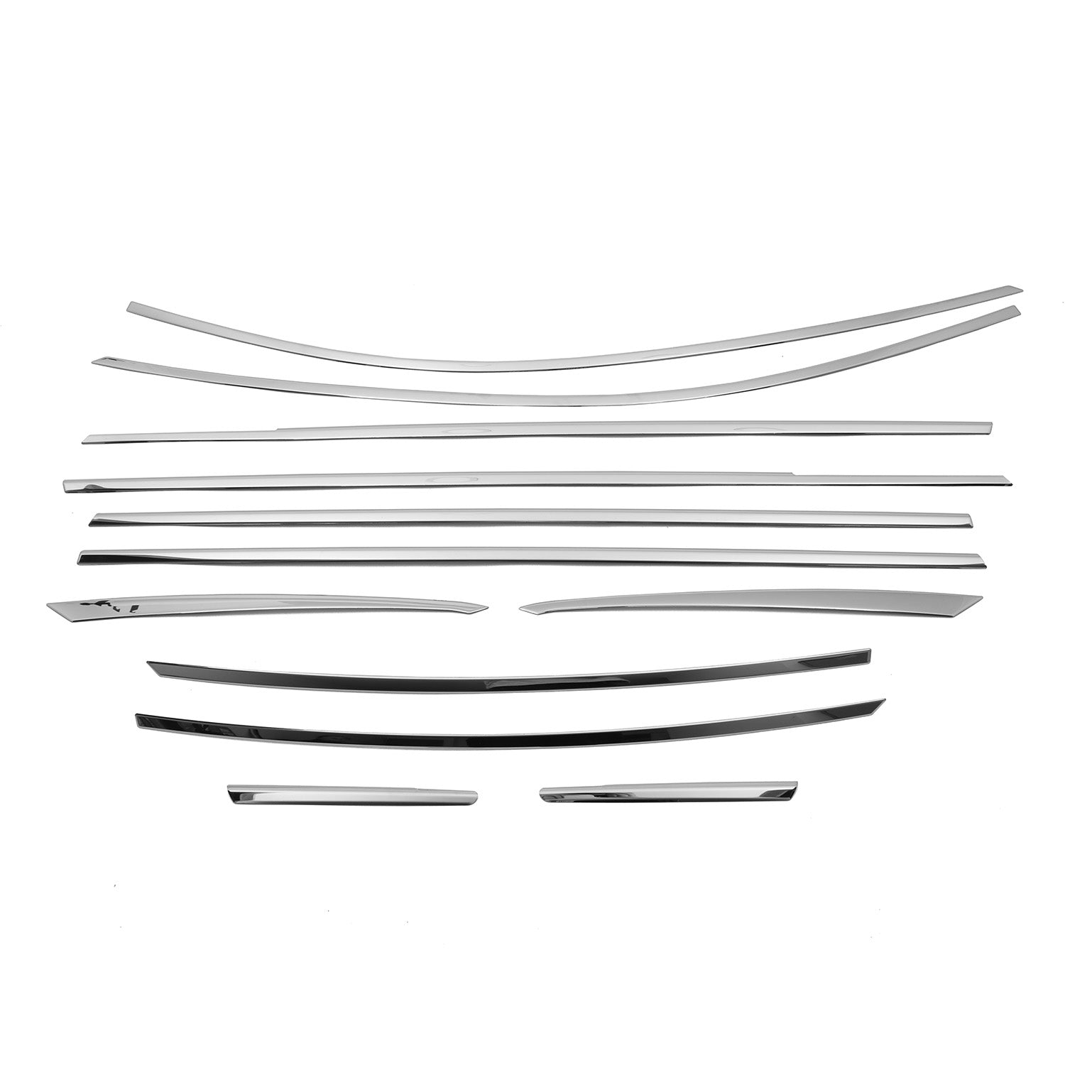 2021-2026 Hyundai Elantra SD Window Molding Trim Streamer Stainless Steel 12 Pcs