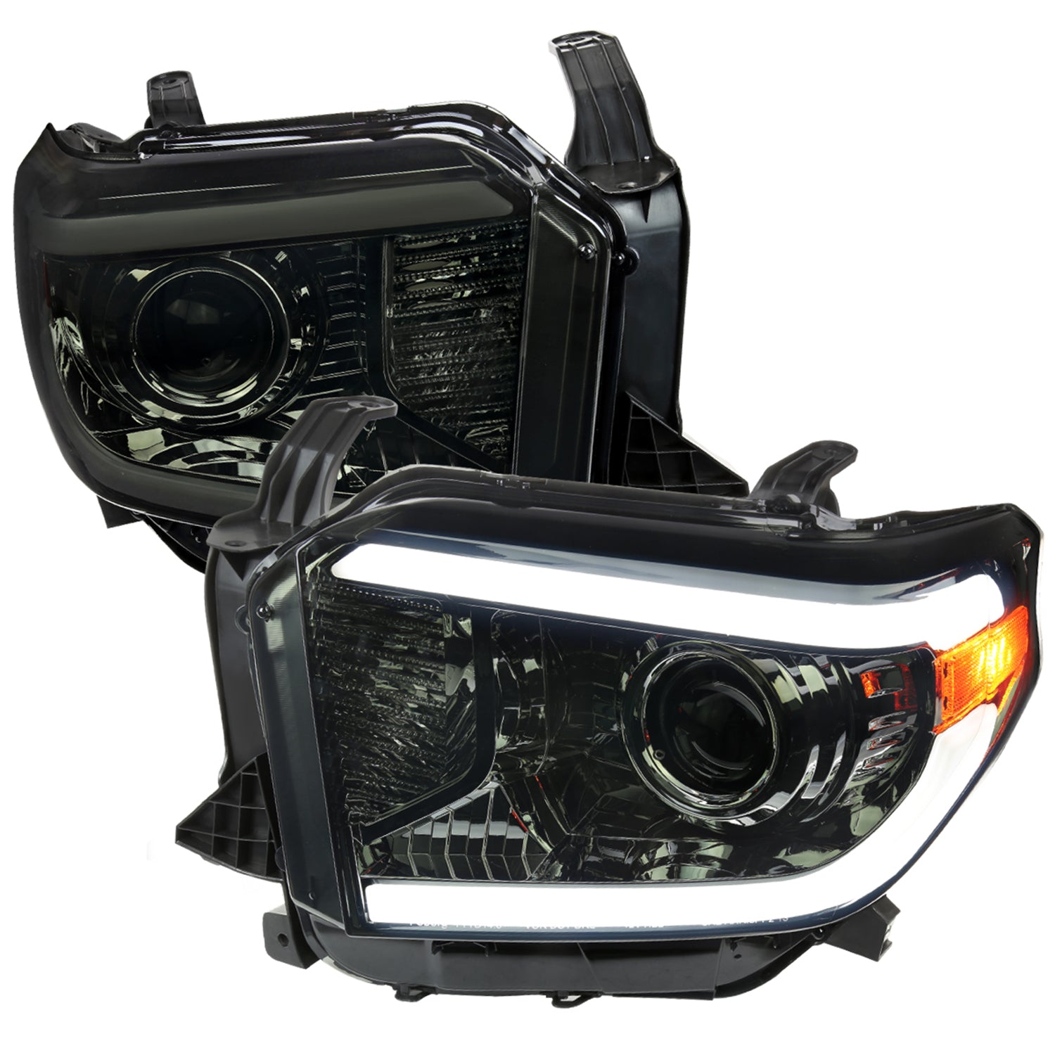 2014-2021 Toyota Tundra LED Projector Headlights Chrome Housing/Smoke Lens