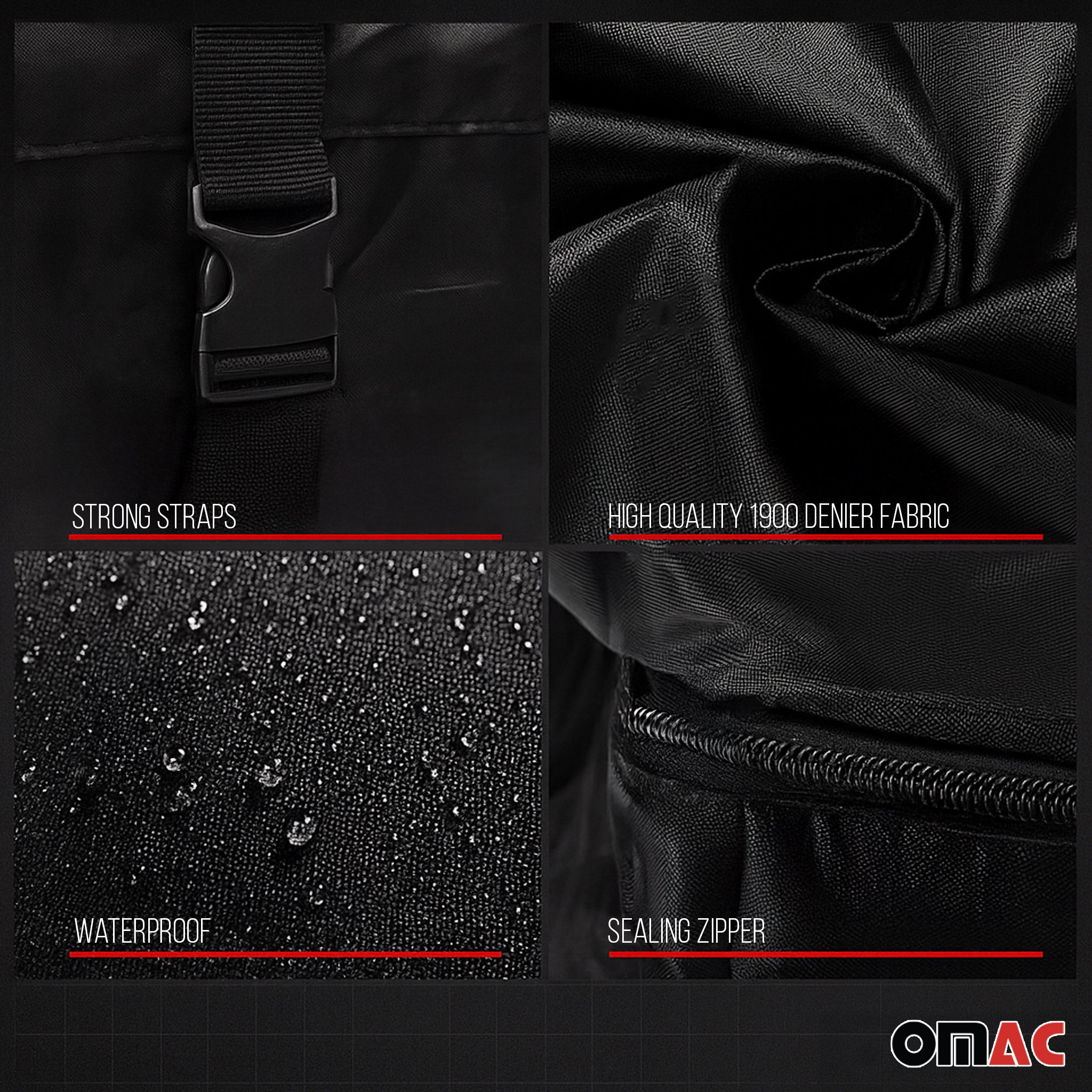 Roof Cargo Bag 17.6 Cubic Feet Black