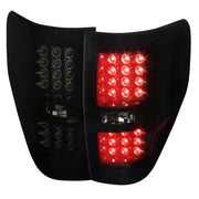 2009-2014 Ford F-150 LED Tail Lights Glossy Black Housing/Smoke Lens