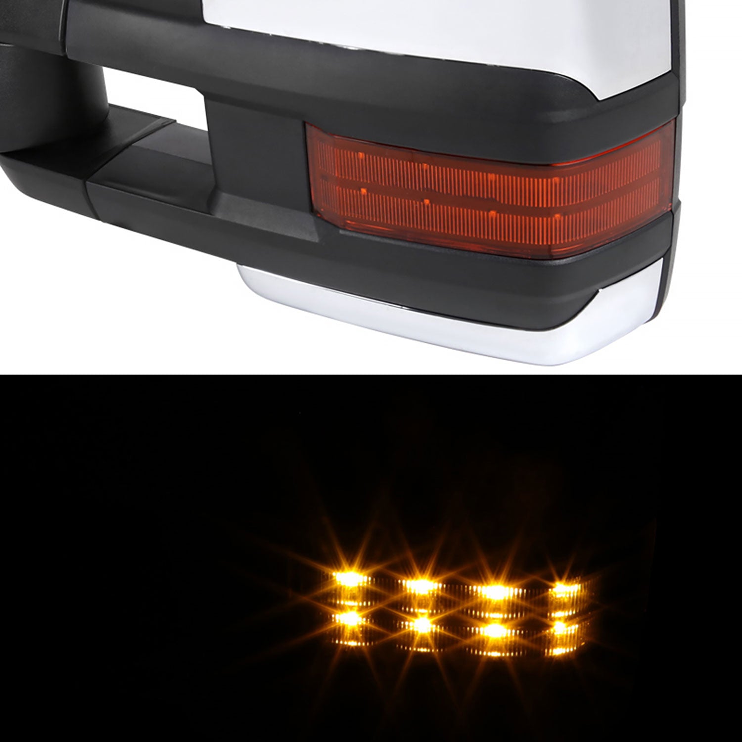 1988-2000 Chevy C/K Tahoe Yukon/Suburban Heated Towing Mirrors Amber &Signal