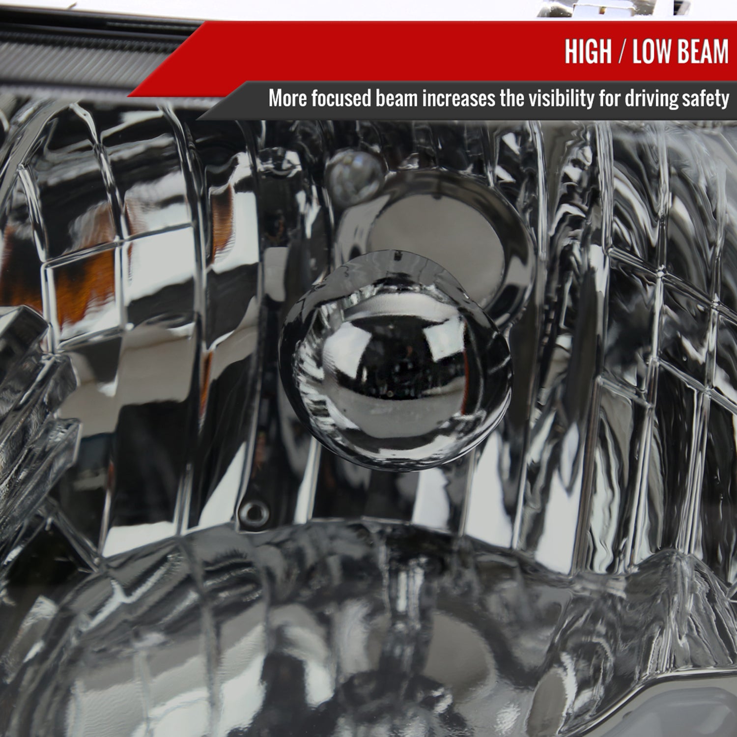 2001-2011 Ford Ranger LED Factory Headlights Amber Corner Lamp Chrome/Smoke