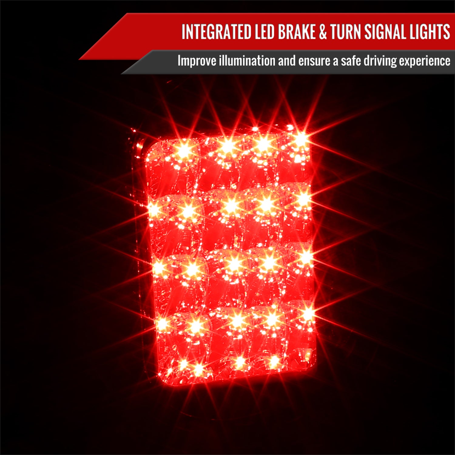 2005-2015 Nissan Armada LED Tail Lights Chrome Housing/Smoke Lens