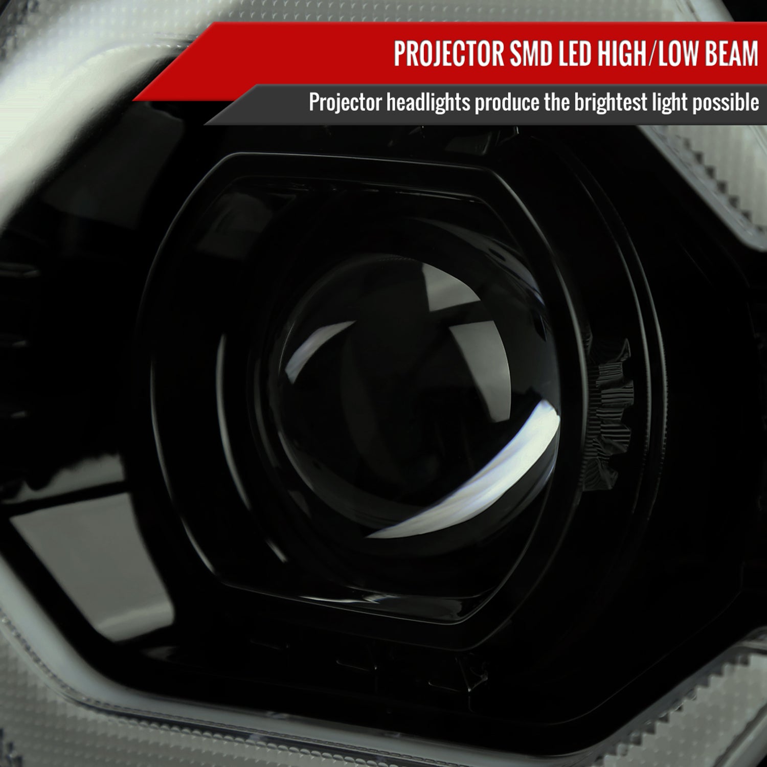 2007-2014 Toyota FJ Cruiser Full LED Projector Headlights LED Signal Smoke