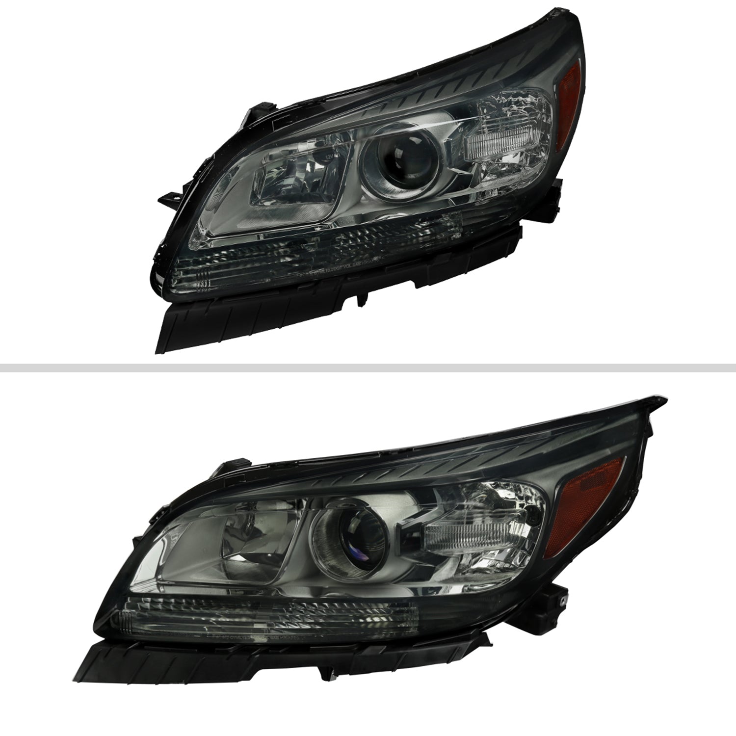 2013-2015 Chevy Malibu / Malibu Limited Projector Headlights Amber Reflectors