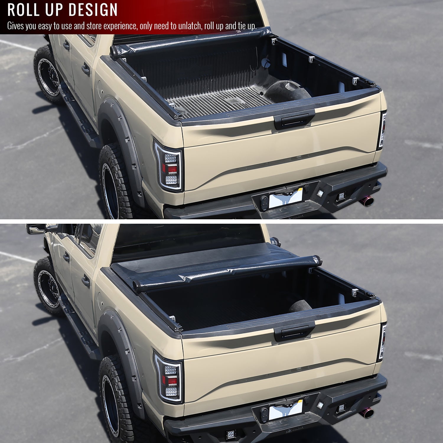 2002-2018 Dodge RAM 96" Bed Roll Up Vinyl Tonneau Cover