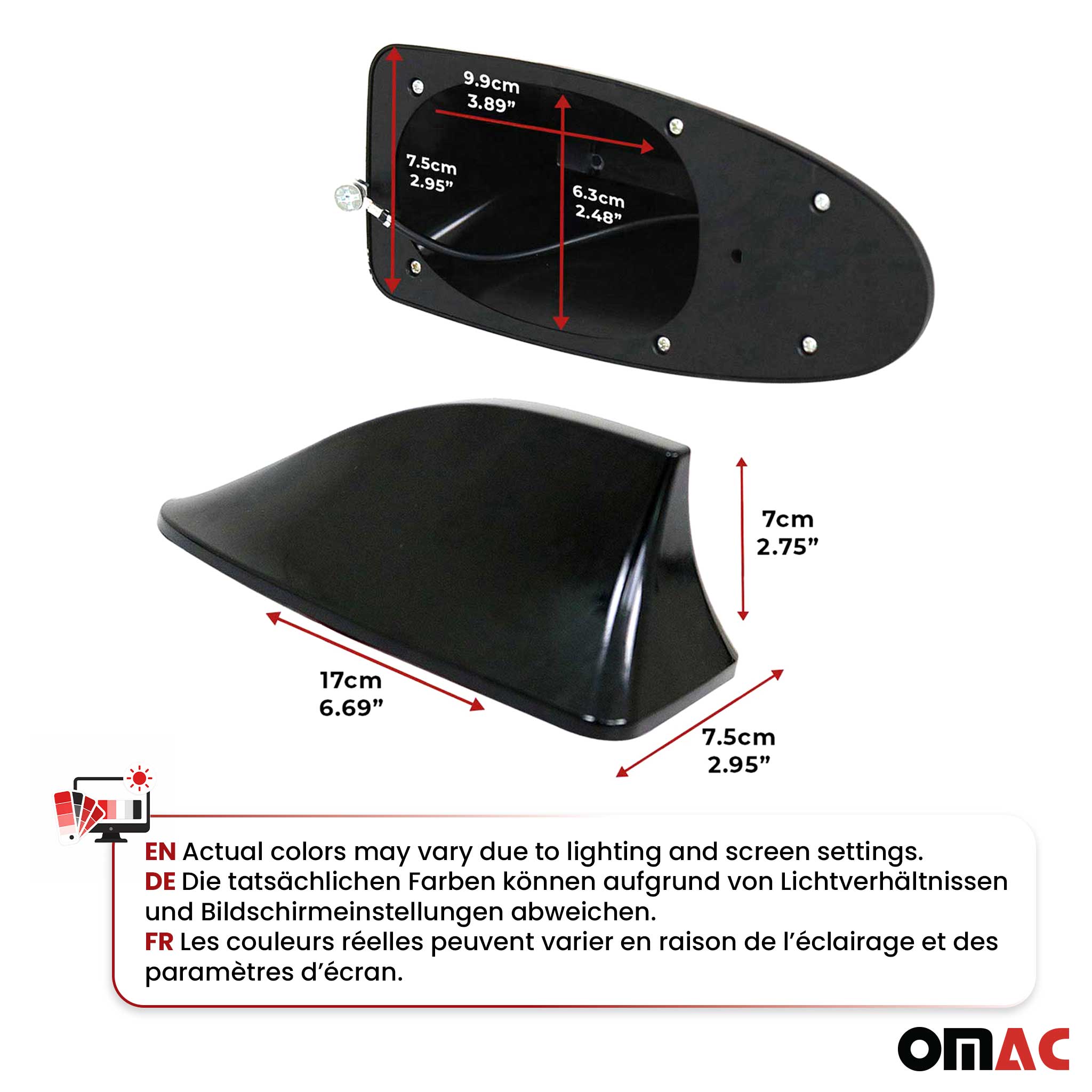 Nissan Rogue Car Shark Fin Antenna Roof Radio AM/FM Signal Black