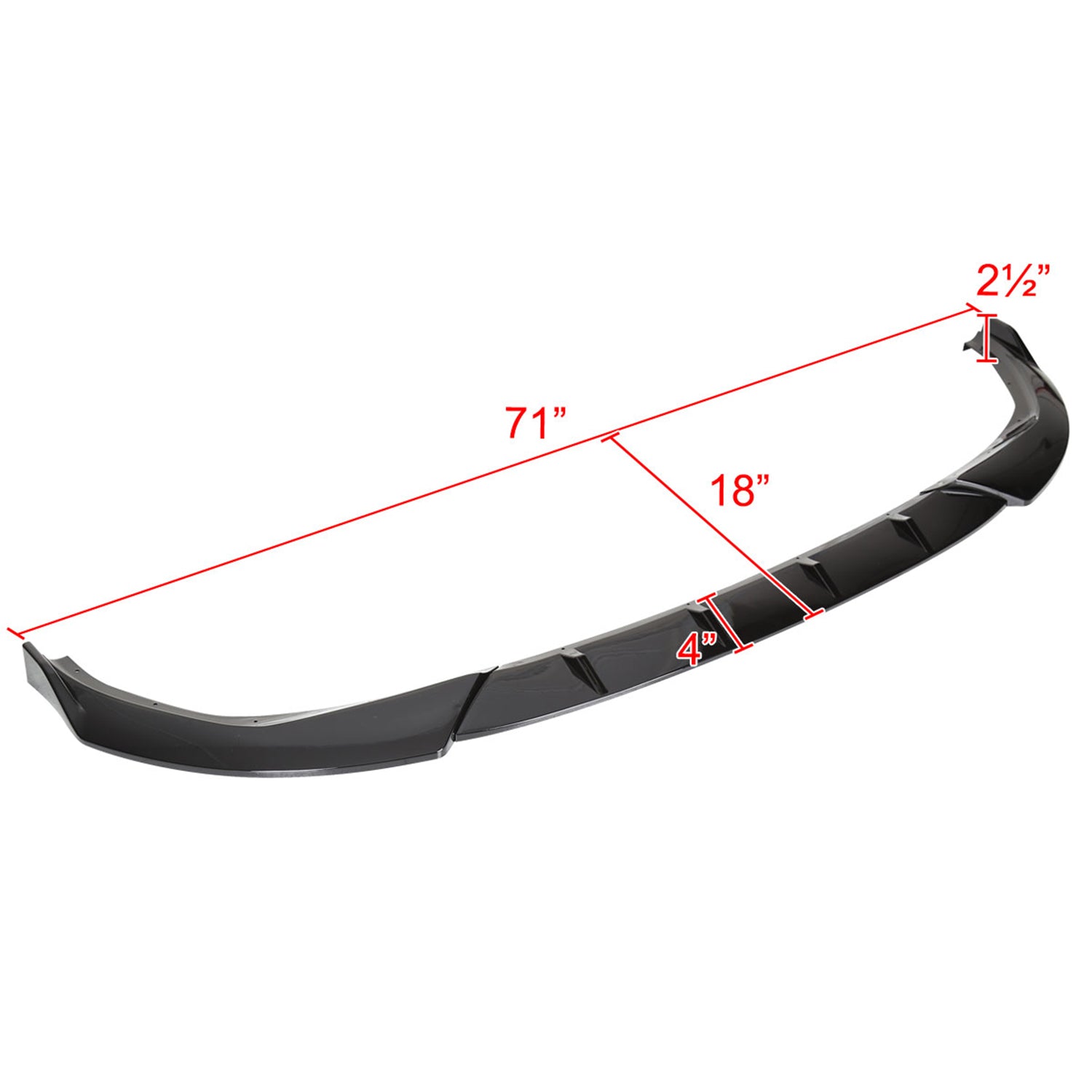 2019-2020 BMW 3 Series G20 M Sport/M340i Glossy Black 3Pcs Bumper Lip