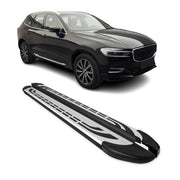 2018-2026 Volvo XC60 Side Step Nerf Bars Running Boards Black Silver Alu 2x