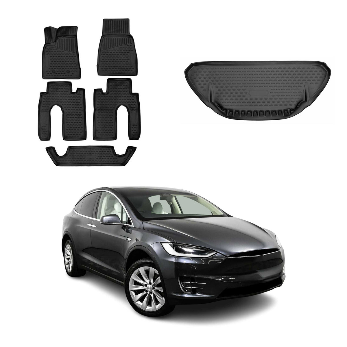 OMAC Floor Mats & Cargo Liners for Tesla Model X 2016-2020