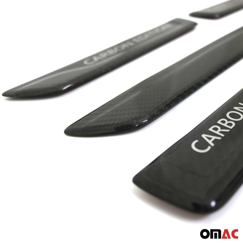 GMC Door Sill Scuff Plate Scratch Protector Carbon Fiber Edition 4 Pcs