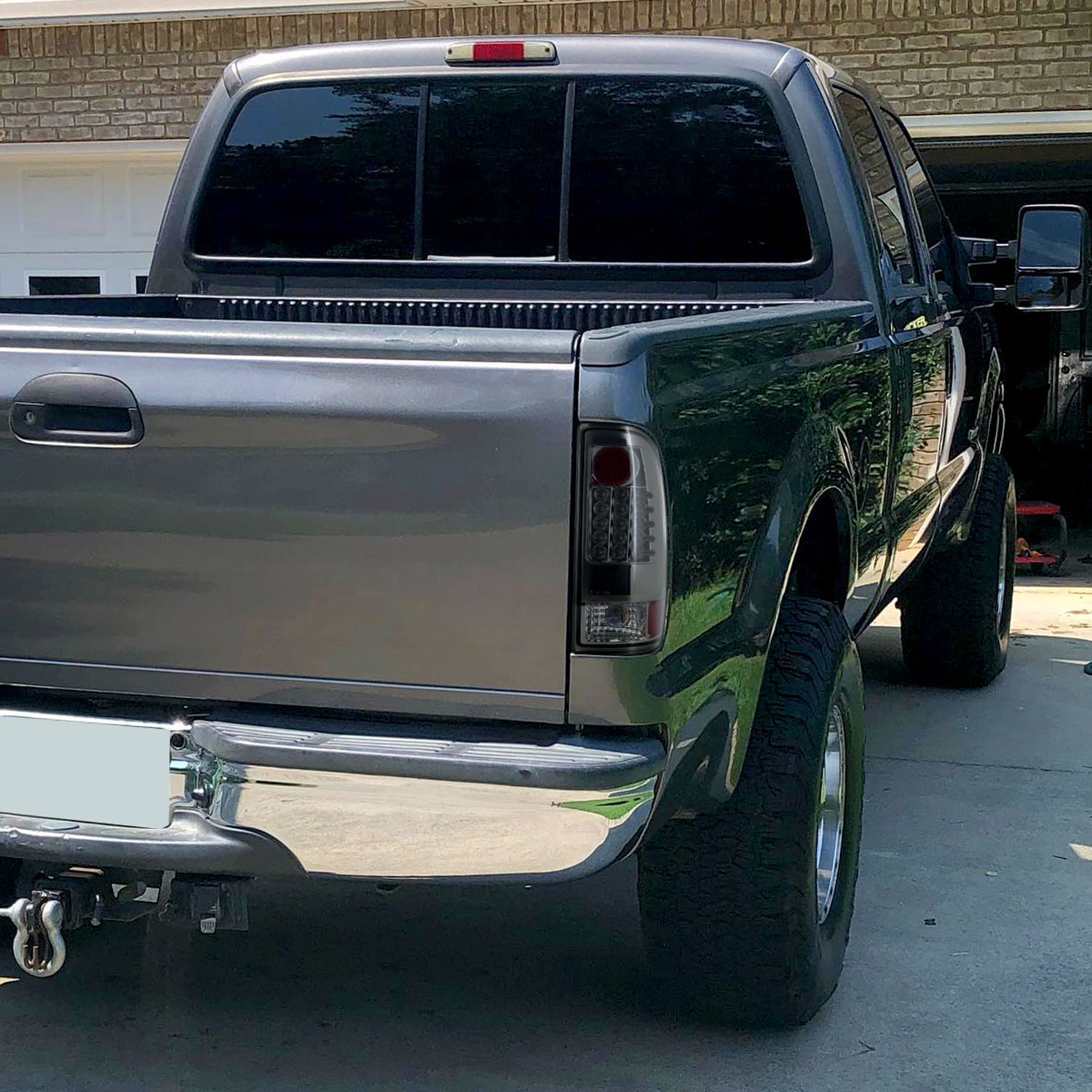 1997-2007 Ford F-150/F-250/350/450/550 Styleside LED Tail Lights Chrome/Smoke