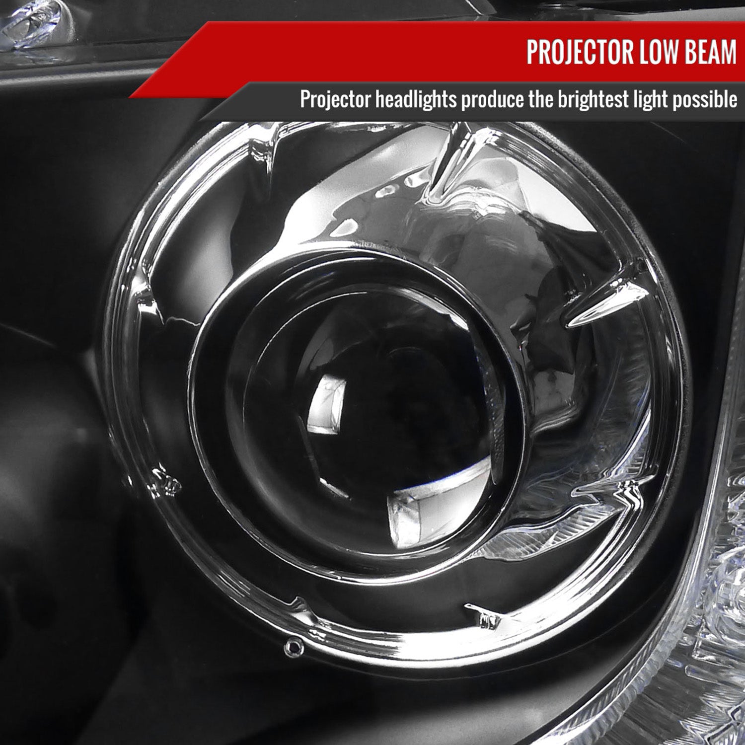 2004-2008 Ford F-150/ 06-2008 Lincoln Mark LT Halo Headlights LED& Signal Black