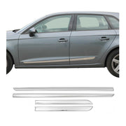 Nissan Side Door Molding Trim Skirt Garnish Stainless Steel Gloss 4Pcs