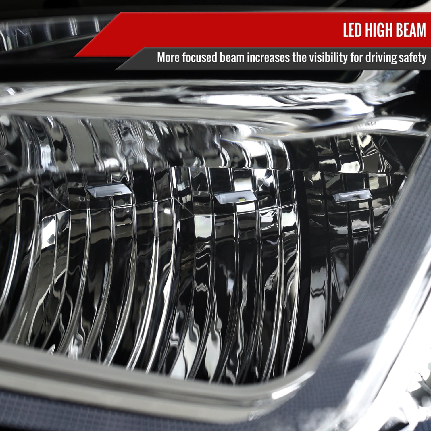 2019-2024 Chevy Malibu Sequential LED Turn Signal Projector Headlights Chrome