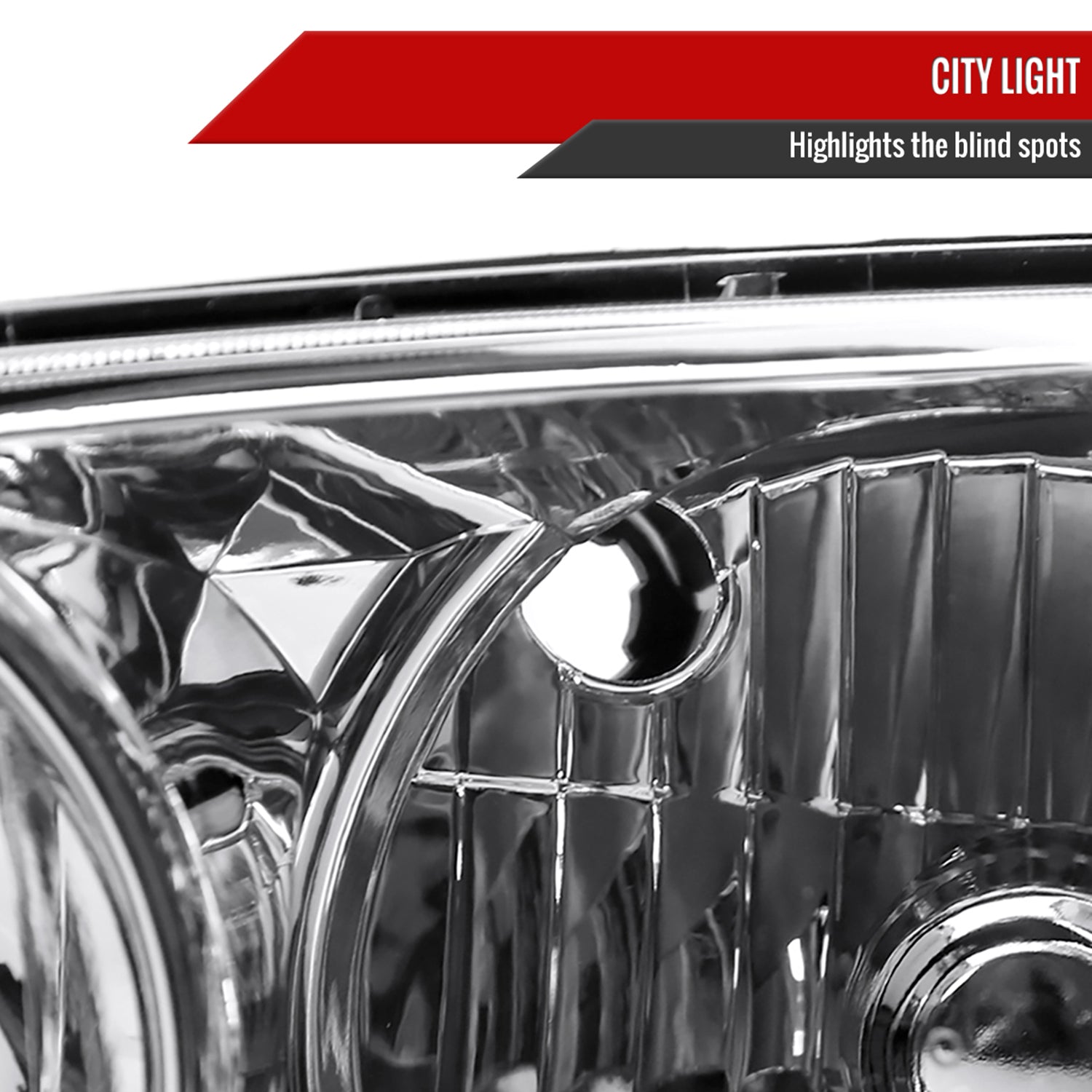 2001-2005 Lexus IS300 Factory Style Crystal Headlights Chrome/Clear Lens
