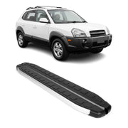 2005-2009 Hyundai Tucson Running Boards Side Steps Silver & Black
