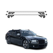 2005-2010 Chrysler 300C Roof Rack Cross Bars Silver Luggage Carrier 2 Pcs