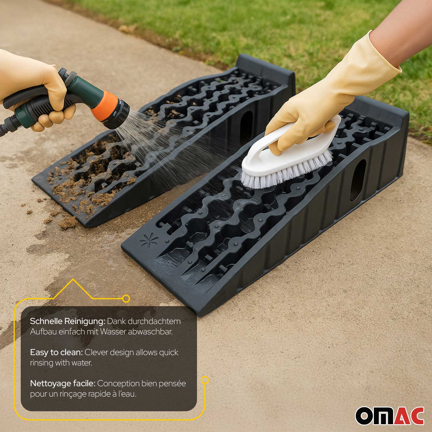 RV Trailer Truck Camper ATV Ramp Wheel Levelling Lifting 11000lbs x 2PCS