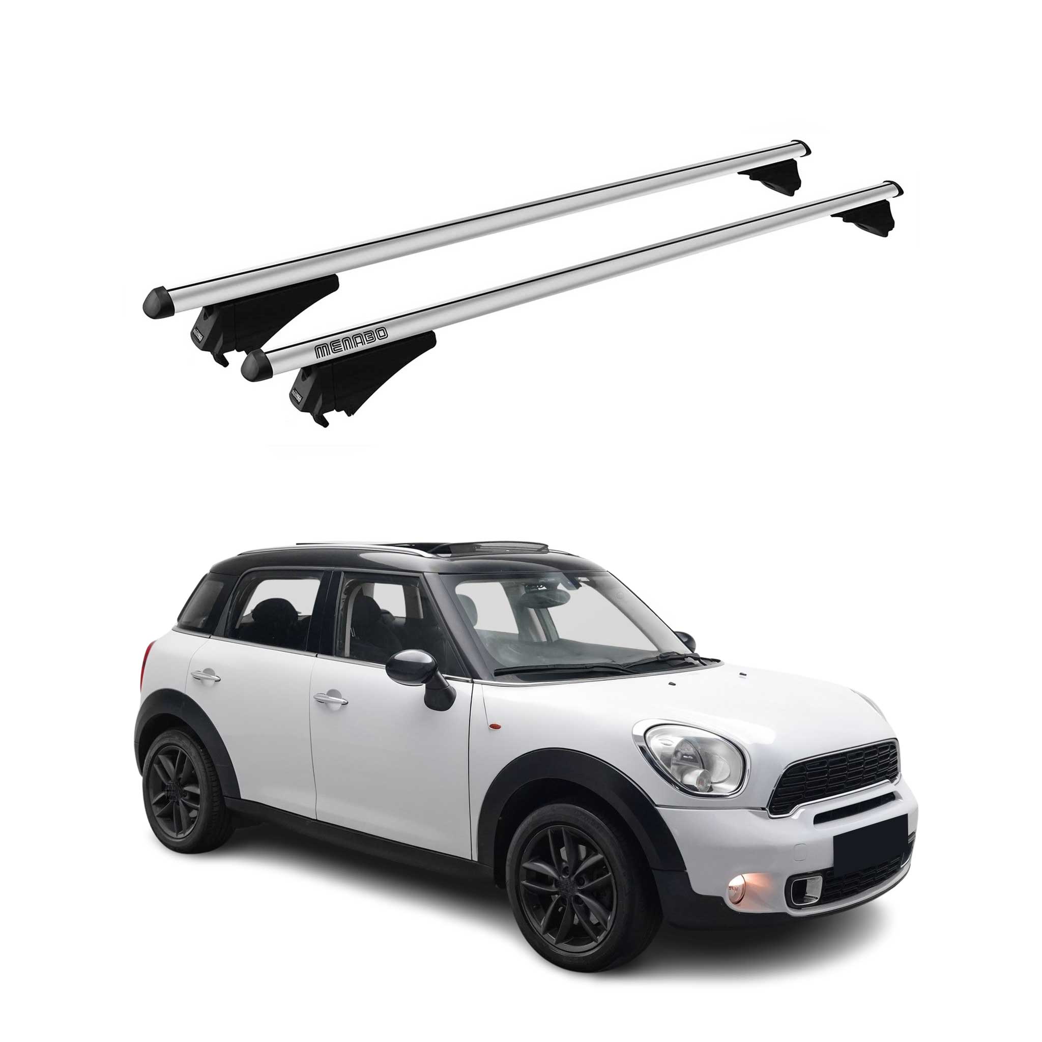 2011-2016 Mini Countryman R60 Roof Rack Cross Bars Silver