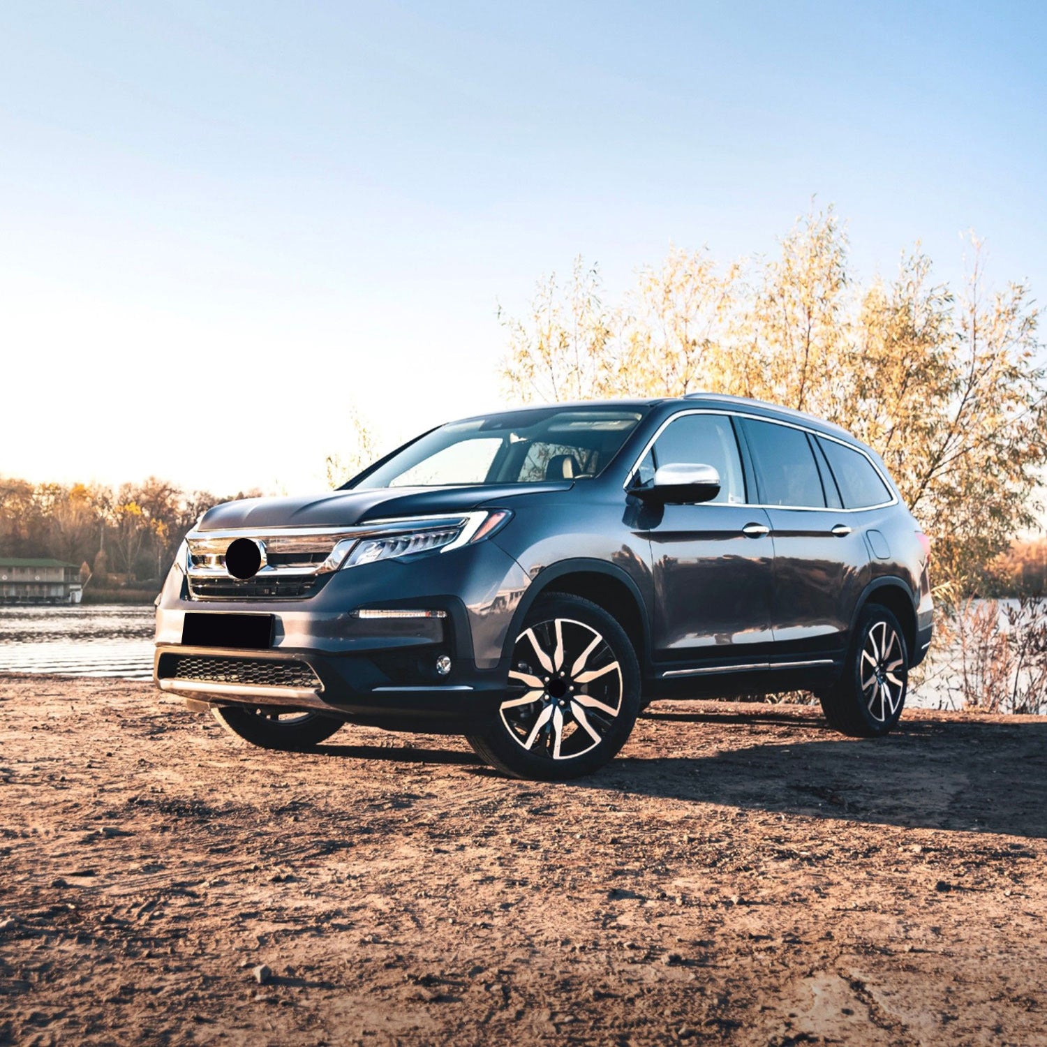 2017-2025 Honda Ridgeline Mirror Cover Caps Chrome 2Pcs ABS Plastic