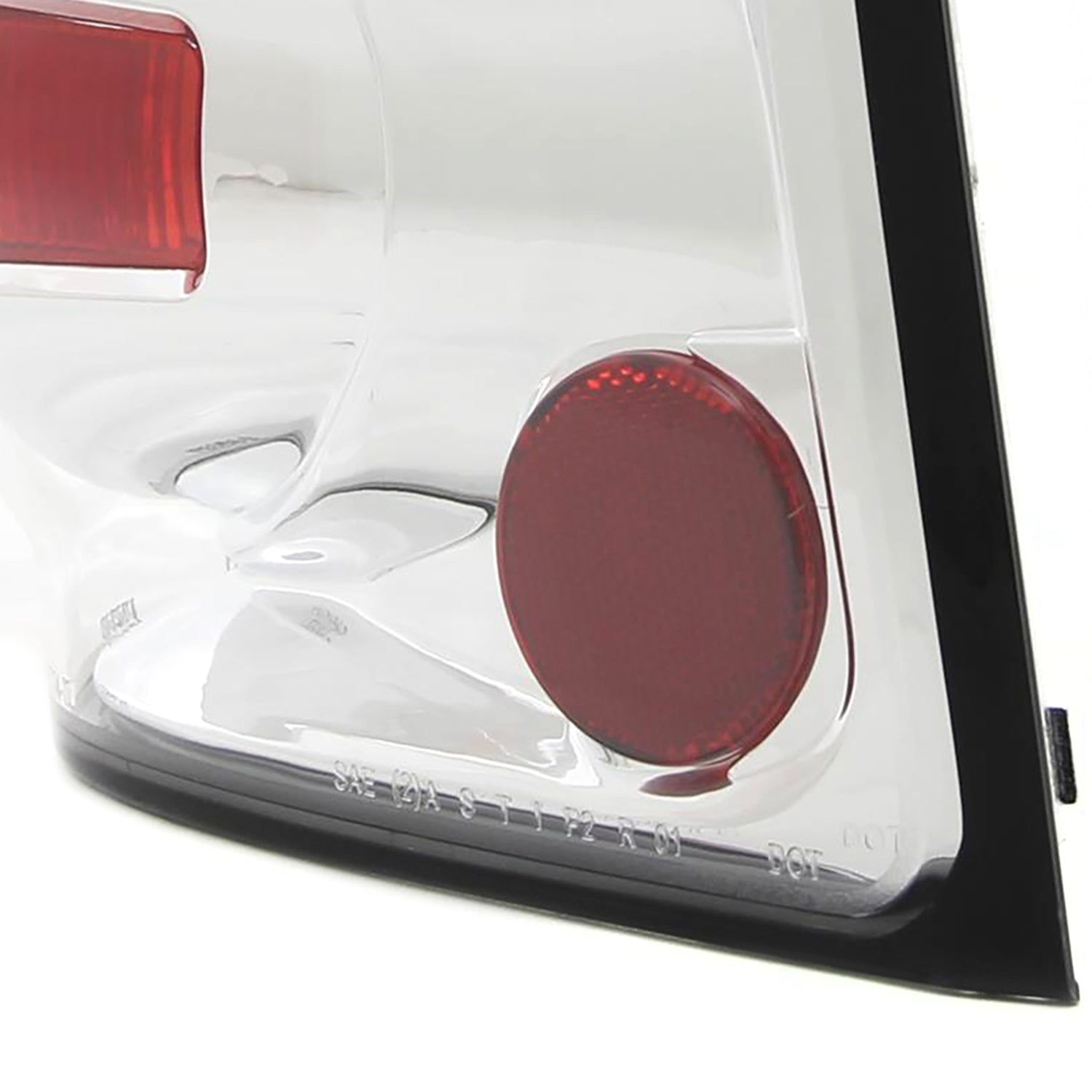 2002-2005 Ford Explorer Tail Lights Chrome Housing/Clear Lens