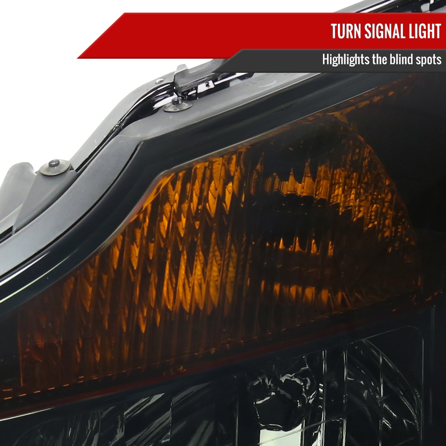 2004-2015 Nissan Titan/04-2007 Armada Factory Headlights Amber Reflectors Smoke