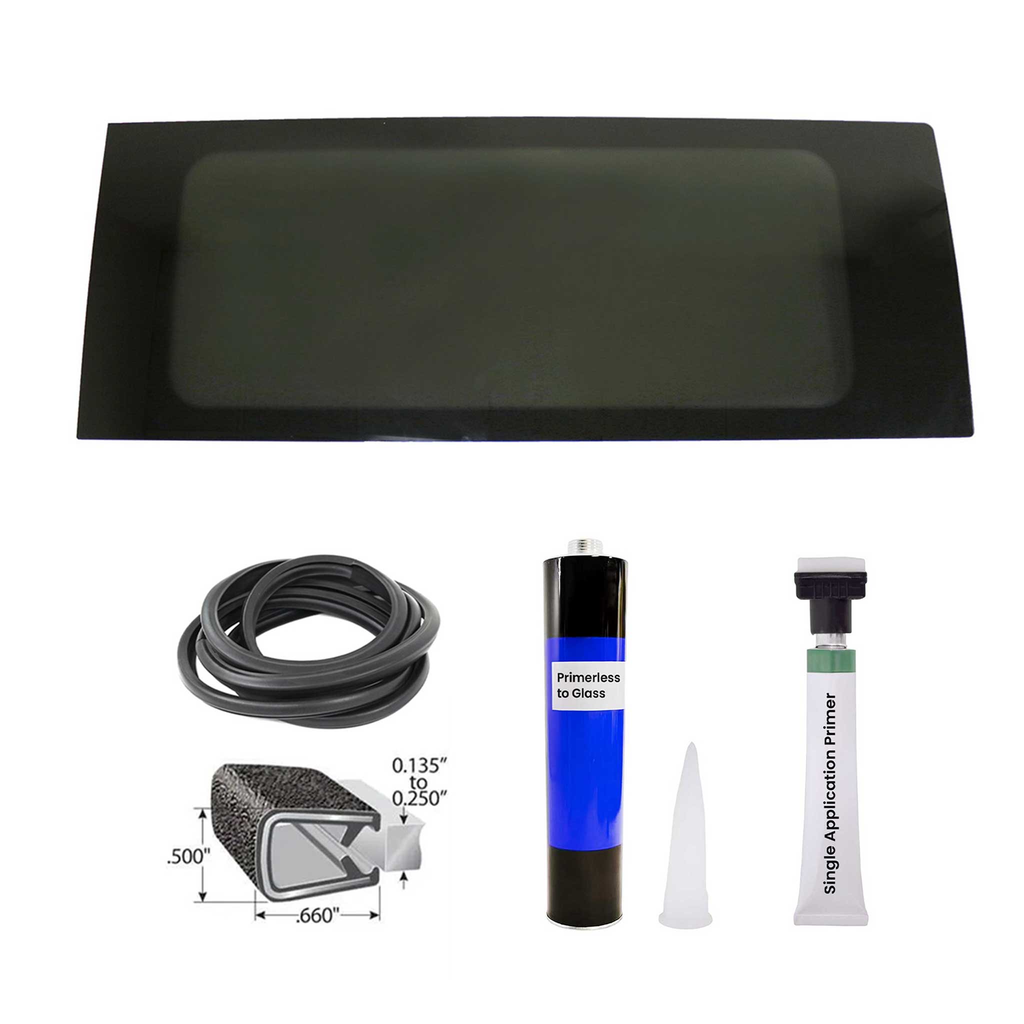 2014-2026 RAM ProMaster Window Glass Fit Kit Rear Left Side L2 Middle WB