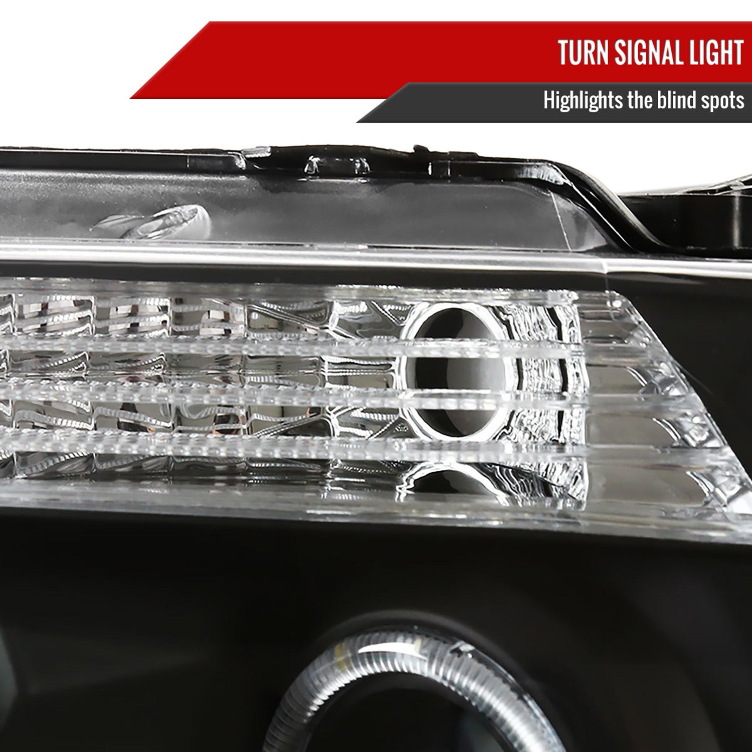 2004-2008 Ford F-150/ 06-2008 Lincoln Mark LT Dual Halo Headlights LED Black