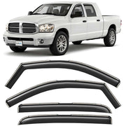 Clim Art Wind Deflectors for Dodge Ram 1500 2500 3500 2002-2009 Megacab Dark 4x