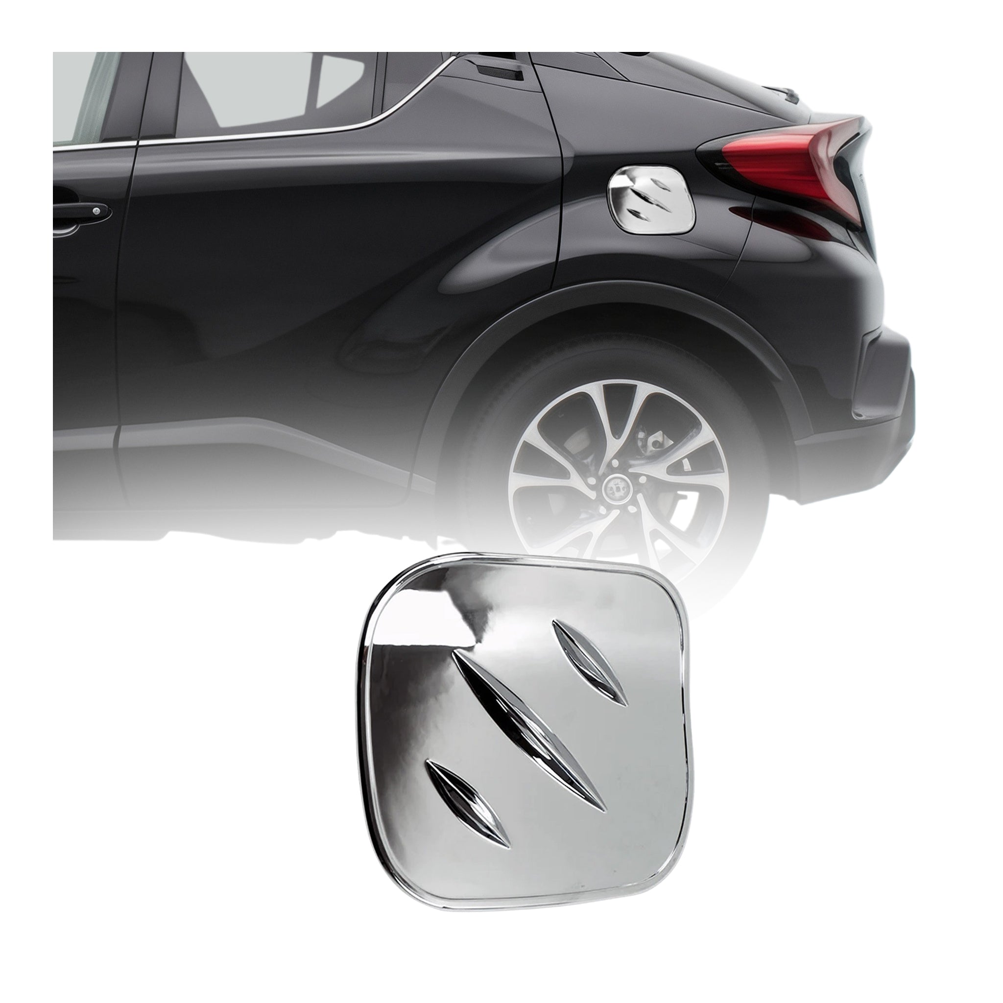 2018-2022 Toyota C-HR Fuel Caps Cover Gas Cap Cover Silver 1Pc
