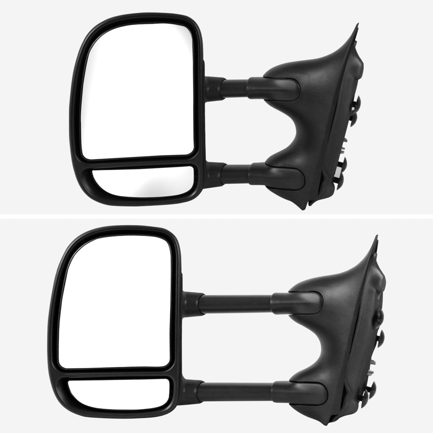 1999-2016 Ford F-250/350/450/550 Manual Adjustable & Extendable Towing Mirrors