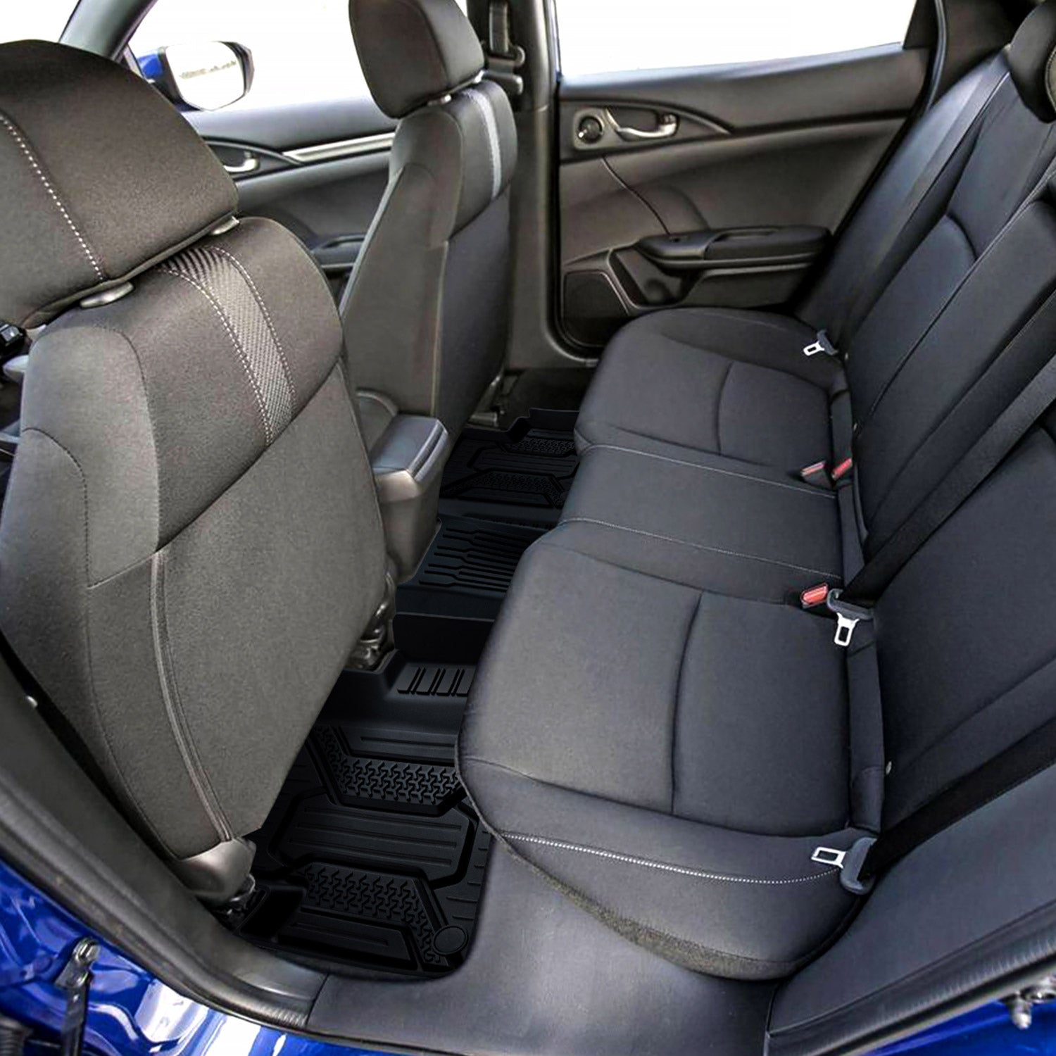 2016-2021 Honda Civic All Weather TPE Floor Mats Liner 5Pcs