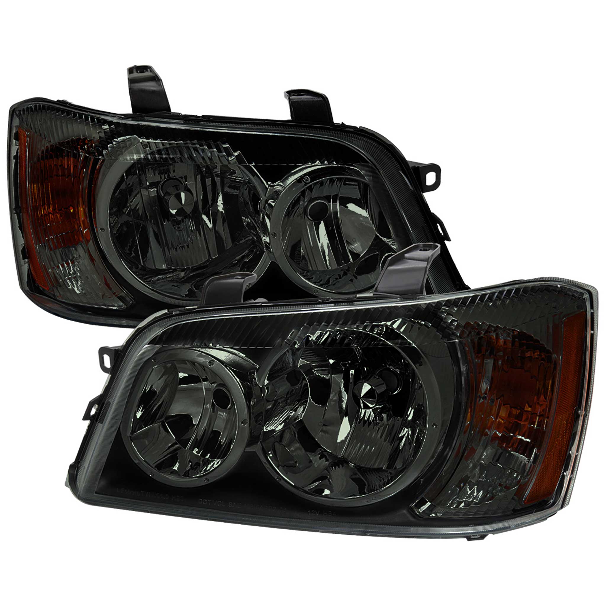 For Toyota Highlander 2001-2003 Factory Style Headlights Chrome Housing Smoked Lens