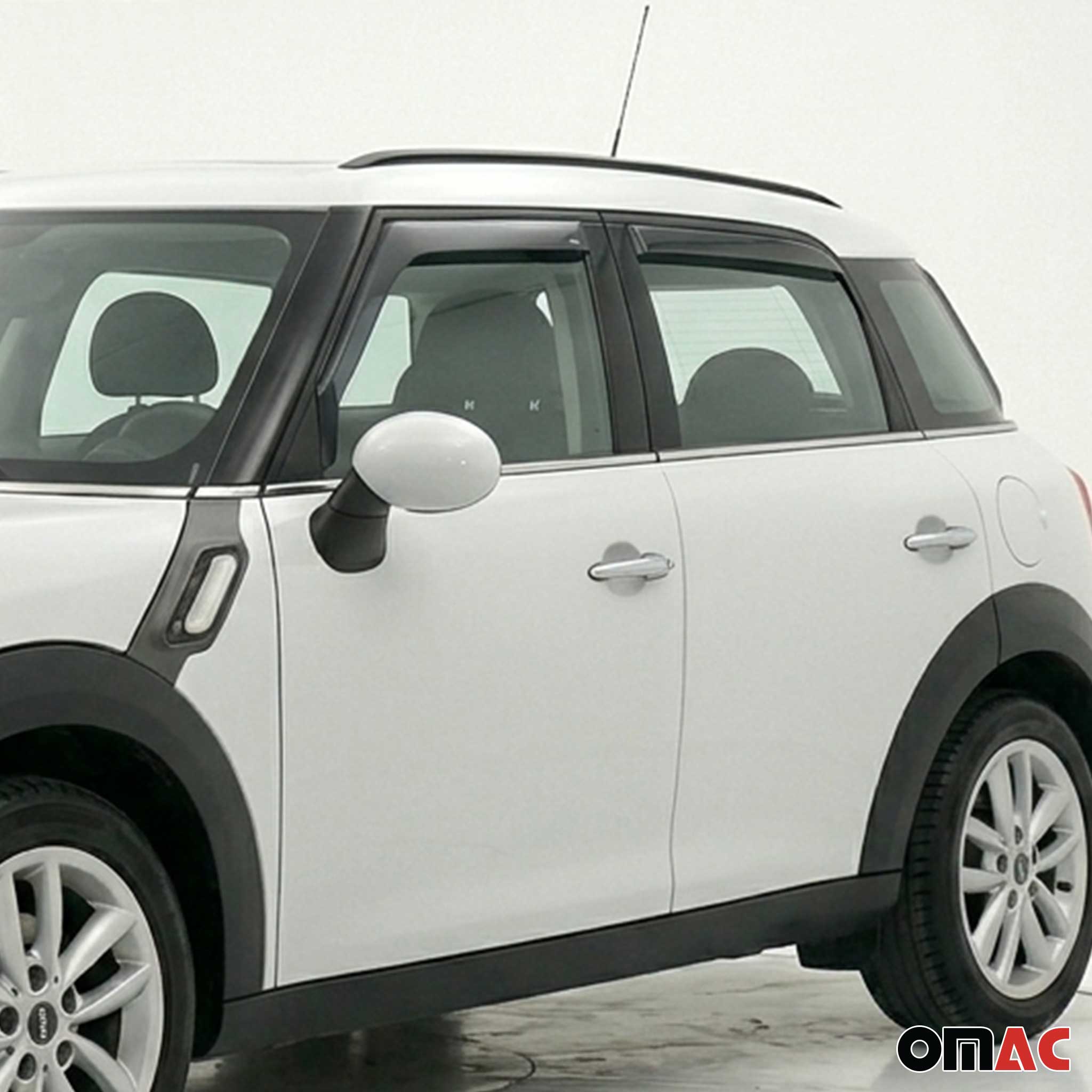 2011-2016 Mini Countryman R60 Window Visor Vent Rain Deflector 4Pcs Smoke
