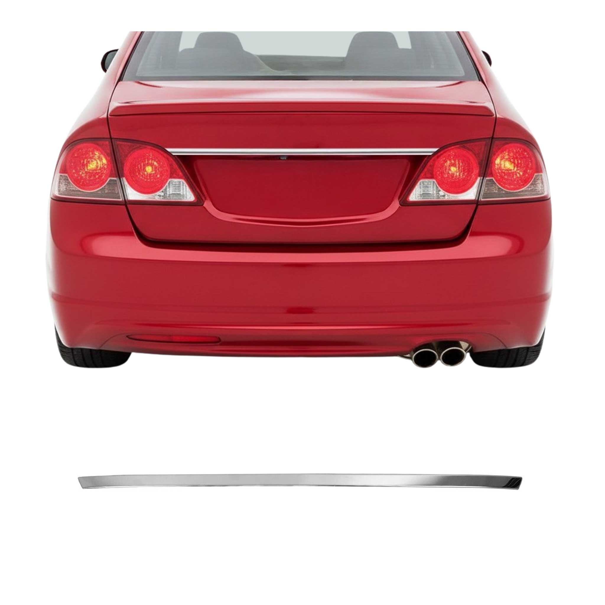 2015-2018 Ford Focus Hatchback Trunk Tailgate Door Handle Cover Stainless Steel Silver