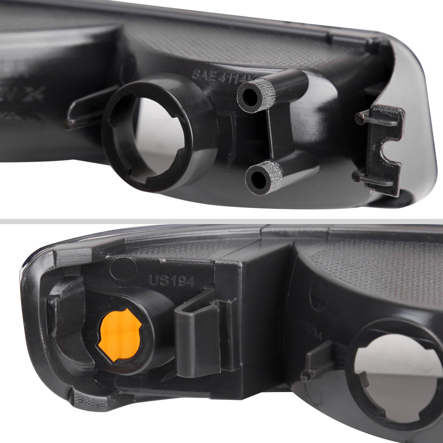 1999-2006 GMC Sierra/ 2000-2006 Yukon/XL Factory Bumper Lights Matt Black