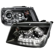 1999-2004 VW Jetta/Bora Projector Headlights R8 LED Light Strip Matt Black