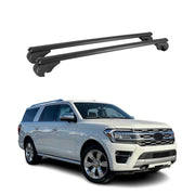 2018-2024 Ford Expedition Roof Rack Cross Bars Aluminum Black