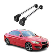2014-2021 BMW 2 Series F22 Coupe Roof Rack Cross Bars Silver