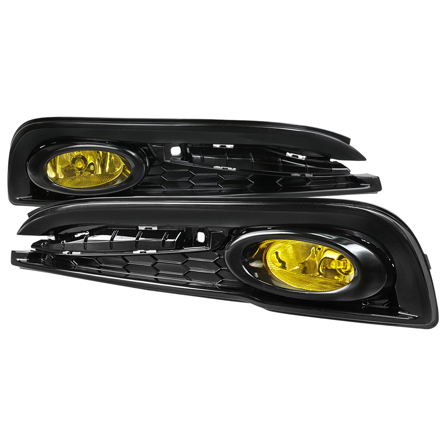 2013-2015 Honda Civic Sedan H11 Fog Lights Kit Chrome Housing/Yellow Lens