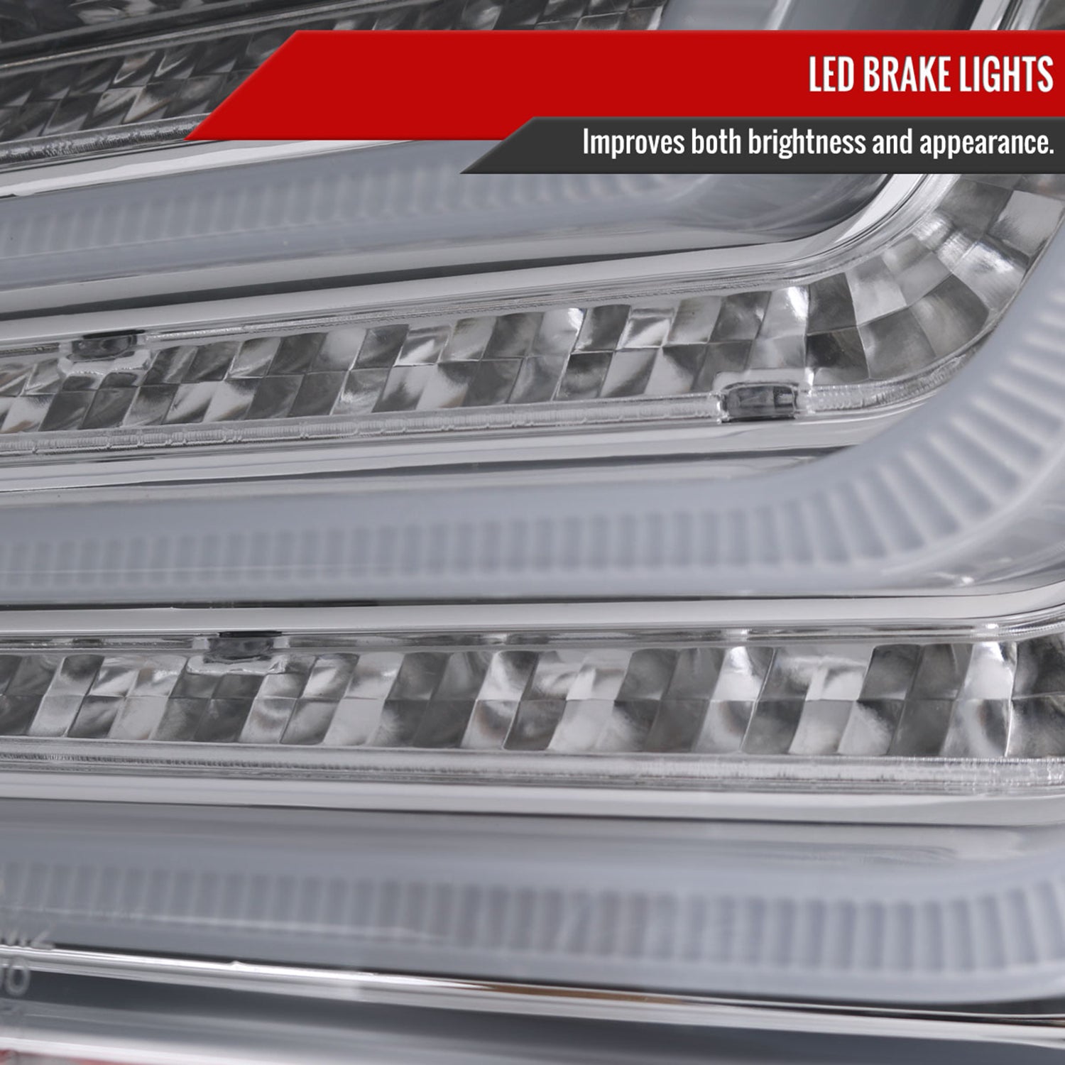 2004-2007 BMW E60 5 Series Sedan LED Tail Lights Chrome Housing/Clear Lens