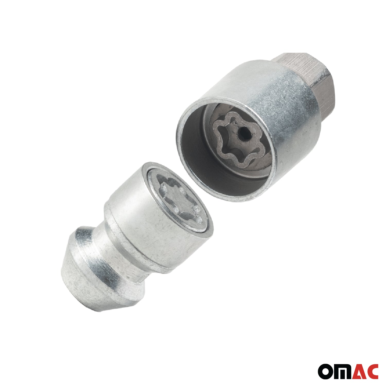 Wheel Lock Kit for Cadillac CT5 Lyriq XT4 XT5 XT6 CTS M14X1,5 Silver 4Locks&1Key