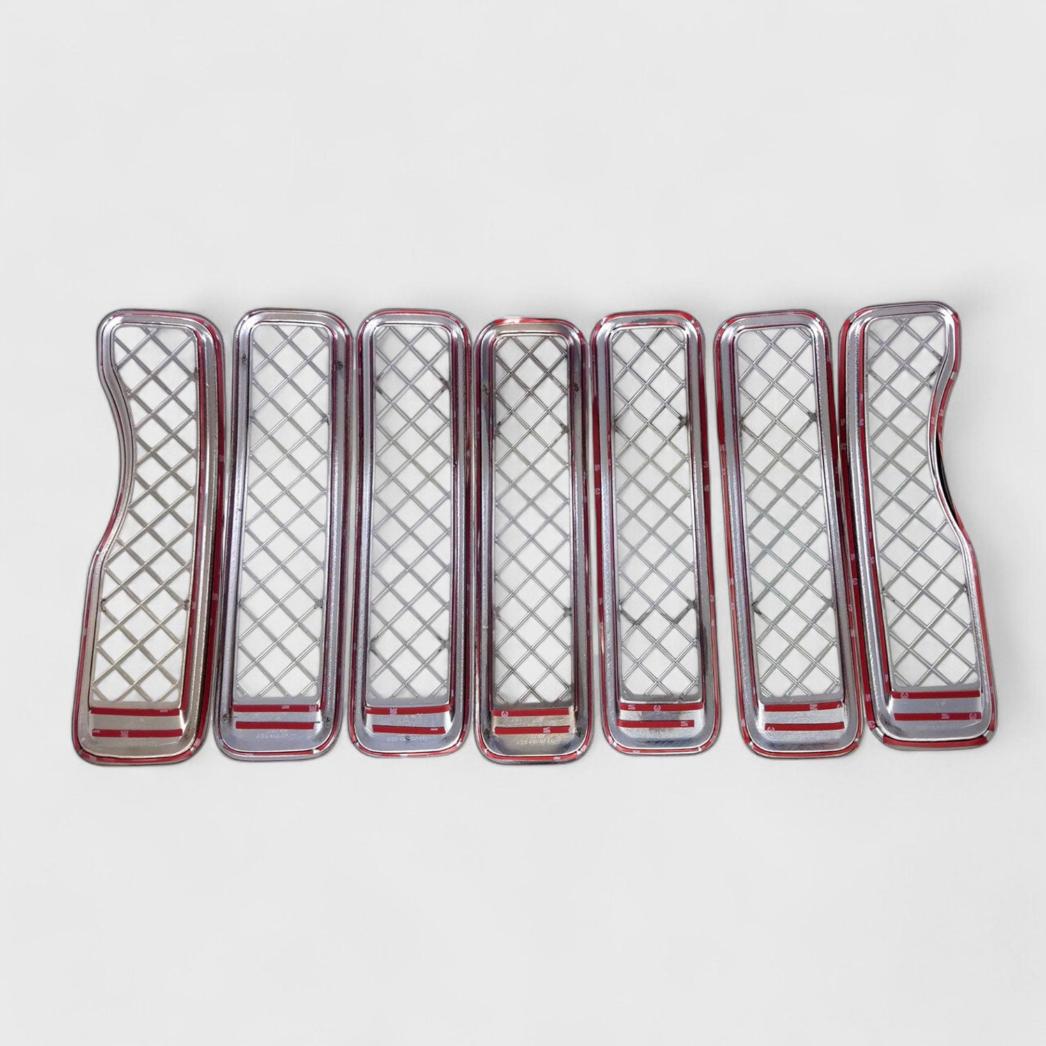 2018-2023 Jeep Wrangler JL Grille Overlay Chrome 7Pcs ABS Plastic