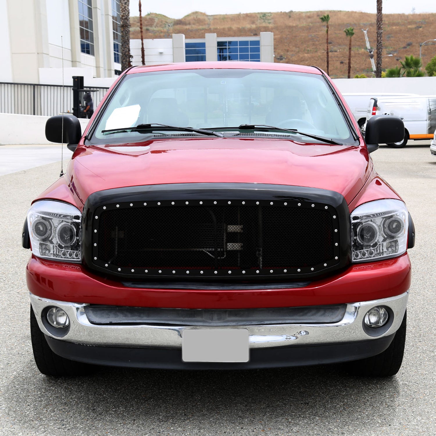 2006-2008 Dodge RAM 1500/ 06-2009 RAM 2500 3500 Dual Halo Headlights Chrome