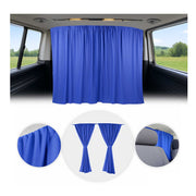 Mercedes Sprinter Cabin Divider Curtains Privacy Curtains Blue 2 Curtains