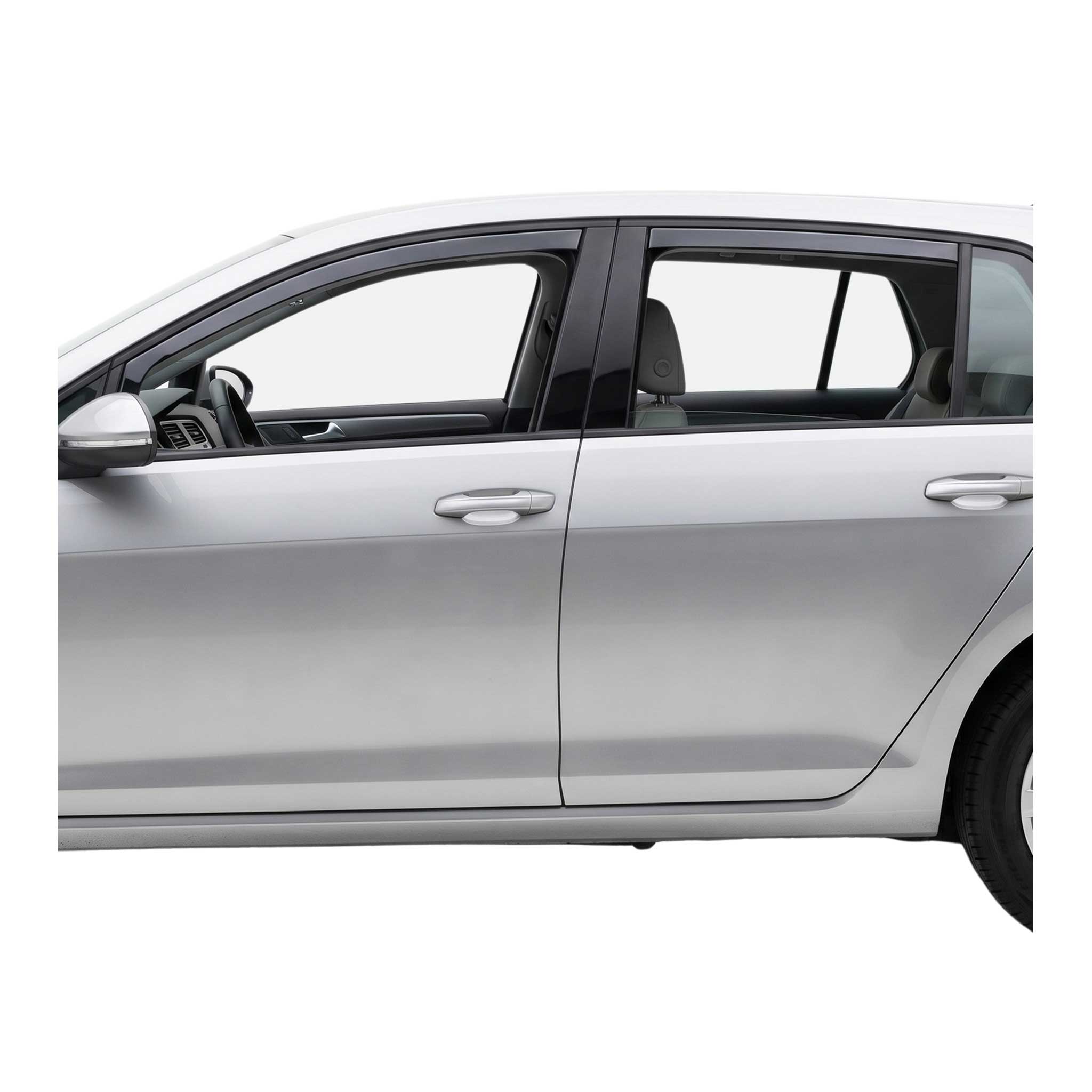 2015-2021 VW Golf Mk7 Window Visor Vent Rain Deflector 4Pcs Smoke