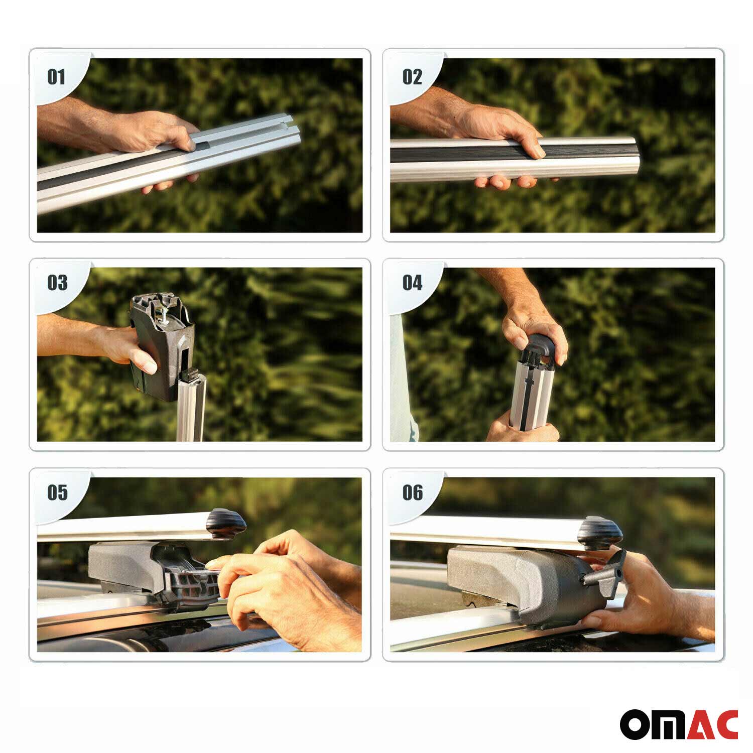 2020-2026 Ford Escape Roof Rack Cross Bars Black