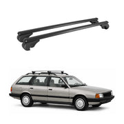 Roof Rack Cross Bars Luggage Carrier for Audi 5000S Avant 1984-1991 TÜV Black 2x