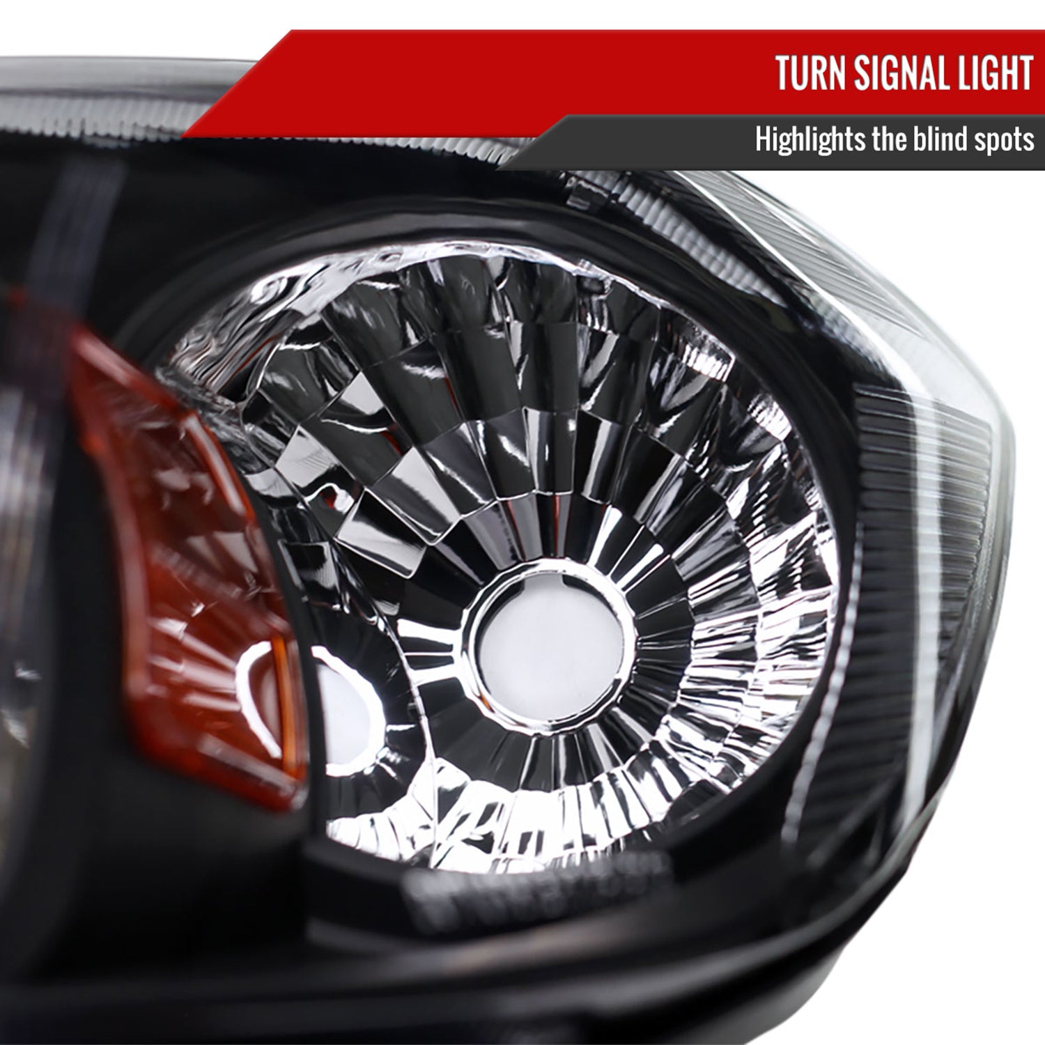 2005-2010 Chevy Cobalt Pontiac Pursuit Factory Crystal Headlights Matt Black